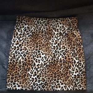 Leopard Print Skirt